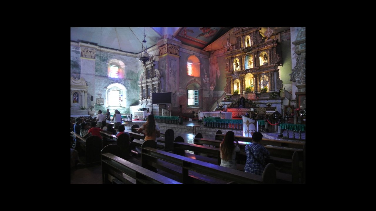 inside Baclayon Church, Bohol