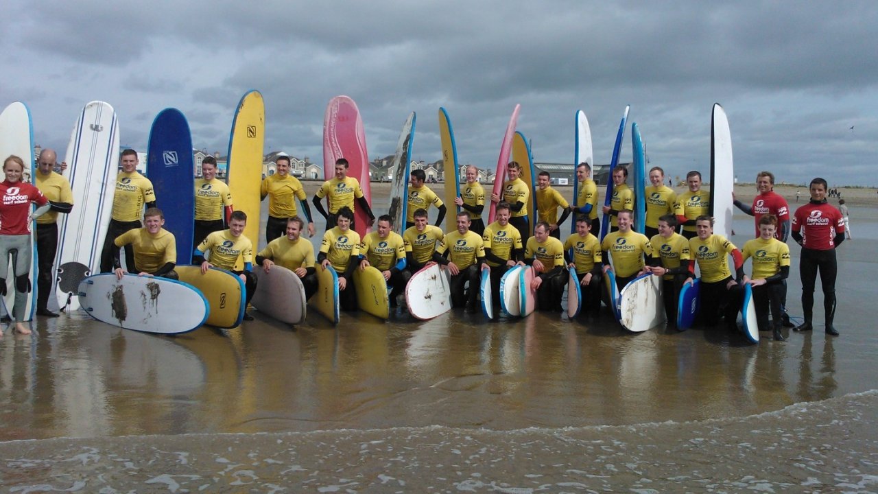 Tipperary Hurlers -Team Surf Lesson